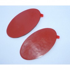 SAMOLEPKY 3D - JAWA - PÁR - BÉŽOVÝ PODKLAD, ČERNÝ TEXT (INDICKÁ VÝROBA, UNI DÍL)